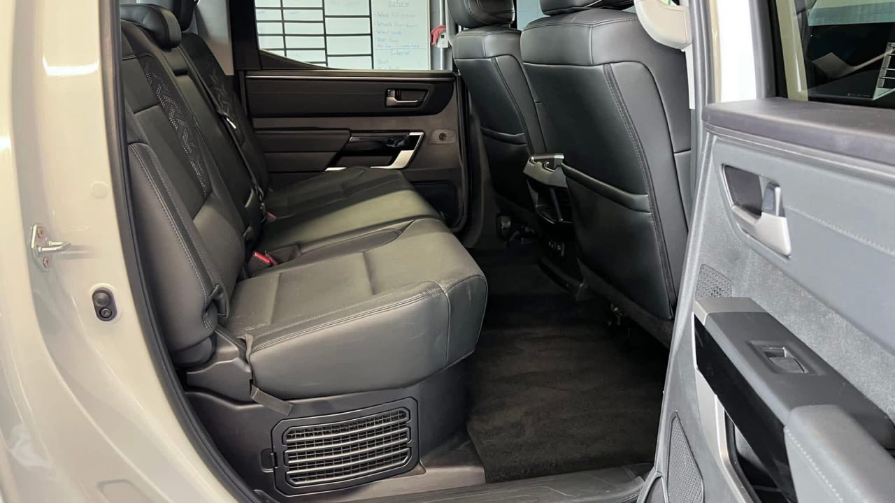 Tundra back seat interior